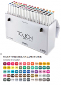 Набор маркеров Touch Twin Brush 60 цветов (B)