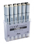 Набор маркеров COPIC Sketch Set WG (Warm Gray, 12 шт.)