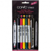 Набор маркеров Copic Ciao (5 шт. + мультилинер 0,3 мм, в блистере)