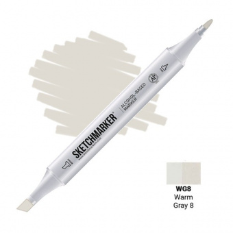 Маркер SKETCHMARKER WG8 Warm Gray 8 (Теплый серый 8)