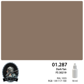Краска акриловая Jim Scale 01.287 цвет Dark Tan FS 30219, 18 мл