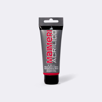 Краска акриловая Maimeri Acrilico Quinacridone Rose (Квинакридон розовый), 75 мл