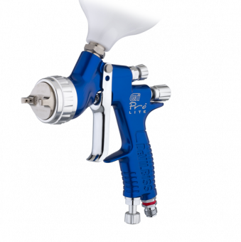 Краскораспылитель Devilbiss GTiPRO LITE BLUE с верхним бачком синий, воздушная голова TE25