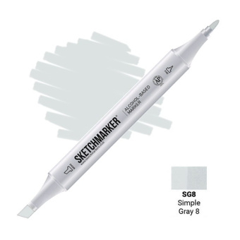 Маркер SKETCHMARKER SG8 Simple Gray 8 (Простой серый 8)