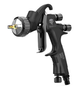 Краскопульт SKULL GOLD MINI Spray gun HVLP с верхним пластиковым бачком 250 мл