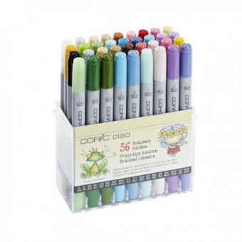 Набор маркеров Copic Ciao Brilliant Colors 36 шт. в пластиковой упаковке