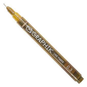 Derwent Мультилайнер GRAPHIK Line marker 0.3 мм/ Сепия