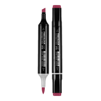 Маркер Finecolour Brush 142 темно-бордовый R142