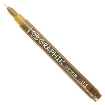 Derwent Мультилайнер GRAPHIK Line marker 0.1 мм/ Сепия