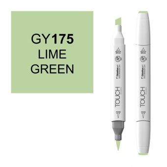 Маркер Touch Twin Brush 175 зеленый лайм