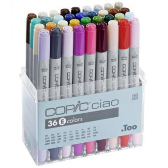 Набор маркеров Copic Ciao Set E 36 шт. в пластиковой упаковке