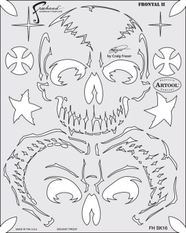 Трафарет Artool RET OF SKULLMSTR FRONTAL II (FH SK16 SP)
