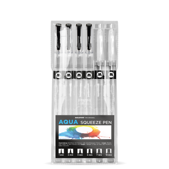 Набор маркеров Molotow AQUA Sqeeze Basic SET 2