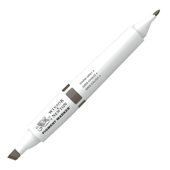 Маркер Winsor & Newton Pigment Warm Grey 4 (серый теплый 4)