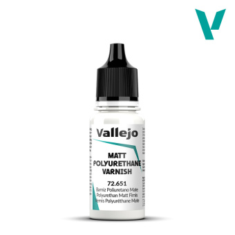Vallejo Game Color Polyurethane Matt Varnish Матовый полиуретановый лак,18 мл