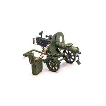 MiniWarPaint Пулемет Максима с патронными коробками и лентами, 1/35