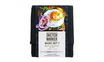 Набор маркеров Sketchmarker 12 BASIC Set 7 (12 шт. + сумка-органайзер)