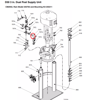 Graco 100549 Уголок 90° 3/4 NPT (A) x 3/4 NPT (I), 16 бар