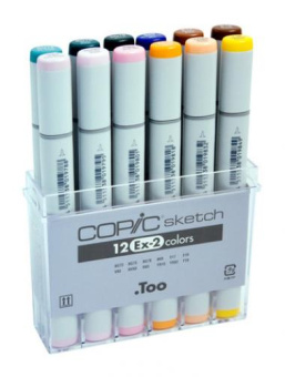 Набор маркеров COPIC Sketch Set EX-2 (12 шт.)