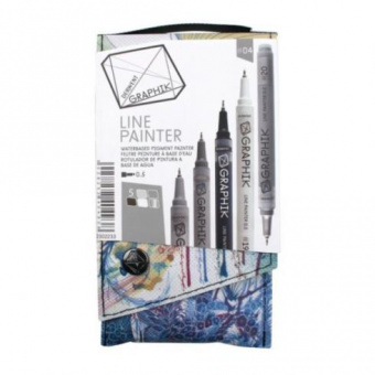 Derwent Набор из 5 м/лайнеров GRAPHIK Line painter / Палитра # 04